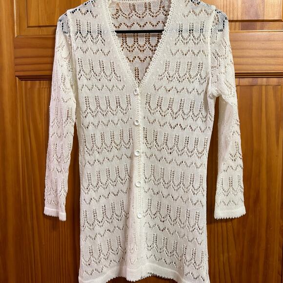 Jackets & Blazers - Beautiful vintage lace Cardigan Missing Size Tag! Measurements are a small!